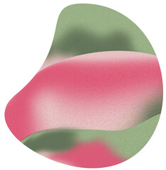 floral color noise gradient abstract shape png, transparent background