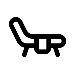 Sunbed Line UI Icons
