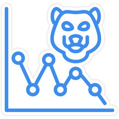 Bear Market Icon Style