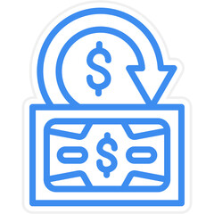 Money Back Guarantee Icon Style