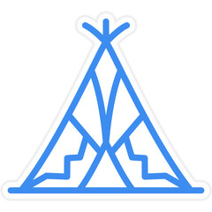 Desert Tipi Icon Style © designing ocean