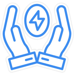 Obraz premium Energy Saving Icon Style