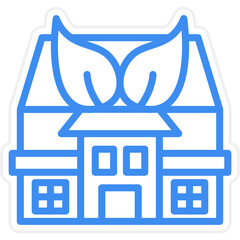 Green House Icon Style