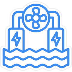 Ocean Energy Icon Style