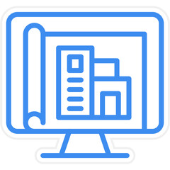 Fototapeta premium Architecture Icon Style