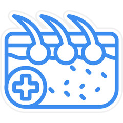 Obraz premium Epidermis Icon Style