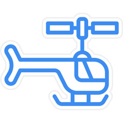 Helicopter Icon Style