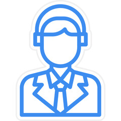 Airline Agent Icon Style