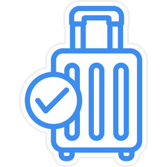 Checked Baggage Icon Style