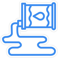 Oil Spill Icon Style