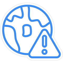 Earth Danger Icon Style