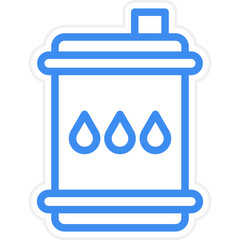 Oil Barrell Icon Style