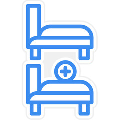 Hotel Capacity Icon Style