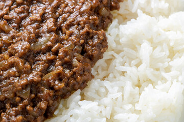 キーマカレーのアップ。
