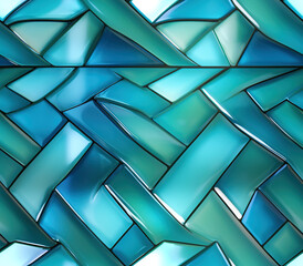 3D Glass Tile Seamless Patterns