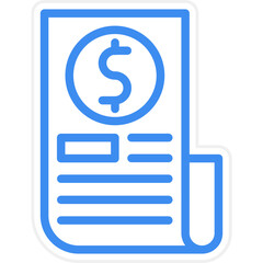 Split Bills Icon Style