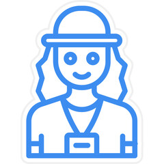 Tour Guide Icon Style