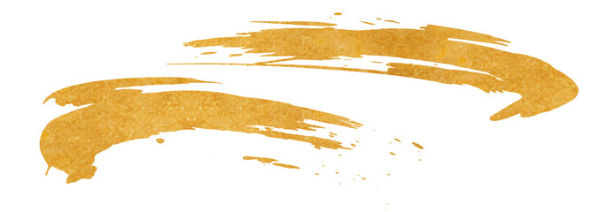 金色のブラシストローク