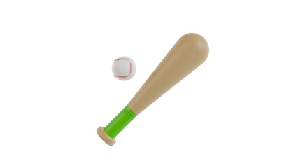 3D illustration Sport Icon Baseball PNG Isolated High Resolution For Website And App Design Transparent Background  Simple Cartoon Design Minimal Bright Render In Toy Style