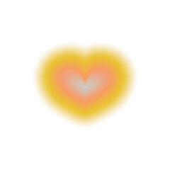 Blur Heart tunnel gradient y2k. Aesthetic gradient with heart shape for valentines day. Vector illustration