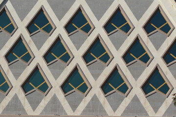 decorative windows on a mosque