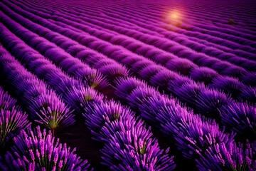 purple lavender field