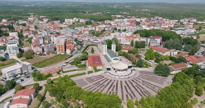 Aerial view of Medugorje in Bosnia
