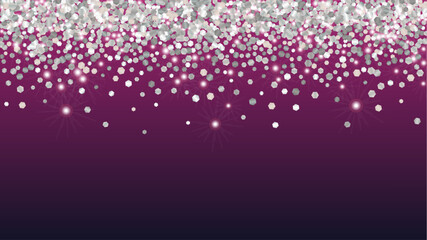 Bright Background with Confetti of Glitter Particles. Sparkle Lights Texture. New Year pattern. Light Spots. Star Dust. Explosion of Confetti. Design for Sale.