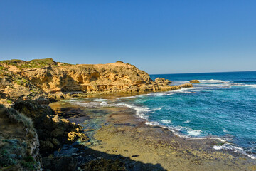 Discover sheltered bay beaches and wild surf beaches, blowholes, caves and unusual rock formations...