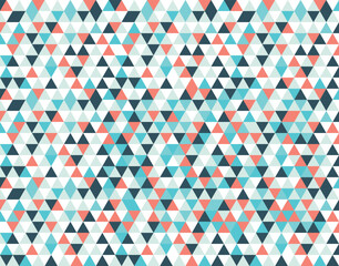 Isometric Pattern Colorful Triangles Geometric Background