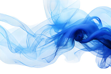 Tranquil Smoke in Azure on transparent background PNG