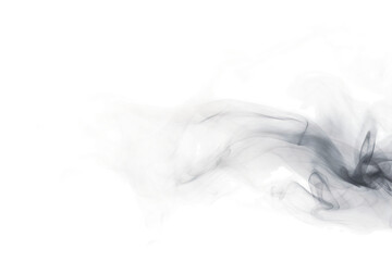 Mystical Gray Smoke Emanates on transparent background PNG