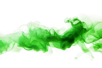 Enchanting Green Smoke Unveiled on transparent background PNG