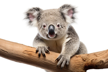 White Background Koala Beauty on transparent background PNG