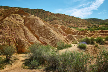 Fairy Tale Canyon. Kyrgyzstan.Central Asia