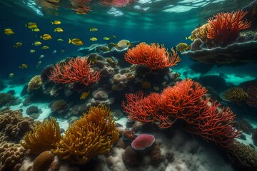 Fototapeta na wymiar coral reef in the sea