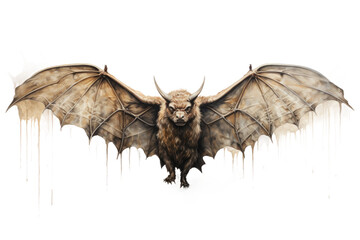 Animal Buffalo Range Bat Skie Natures Synergy on a White or Clear Surface PNG Transparent Background