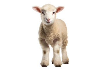 Naklejka na ściany i meble Animal Sheeps Fleece Lambs Tender Spirit on a White or Clear Surface PNG Transparent Background