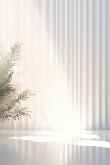 A Serene Green Oasis. A Potted Plant Bringing Life and Calmness to a Tabletop