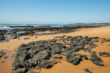 Cape Woolamai is a town and headland at the south eastern tip of Phillip Island in Victoria, Australia. It is home to Cape Woolamai State Faunal Reserve and the Phillip Island Airport