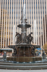 Fototapeta premium Fountain Square, Town square in Cincinnati, Ohio