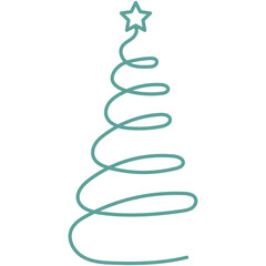 Christmas Tree Outline Icon