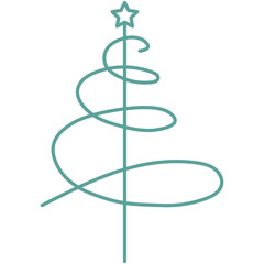 Christmas Tree Outline Icon