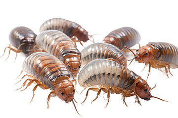 Animal Centipede Swarm Unified Crawling Force on a White or Clear Surface PNG Transparent Background