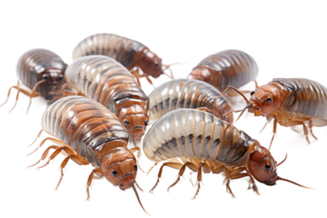 Animal Centipede Swarm Unified Crawling Force on a White or Clear Surface PNG Transparent Background
