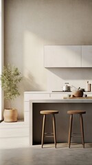 modern kitchen interior for instagram story