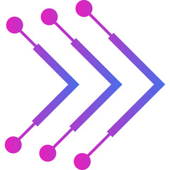 Neon Cyberpunk Arrow