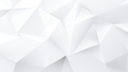 Obraz premium Abstract geometric white and gray color background, polygon, low poly pattern. 3D illustration. 