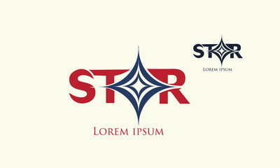 star logo or icon in vector