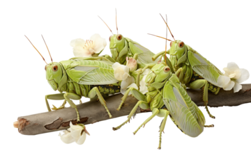 Animal Arboreal Union Locusts Spiders Clustered Group on a White or Clear Surface PNG Transparent Background